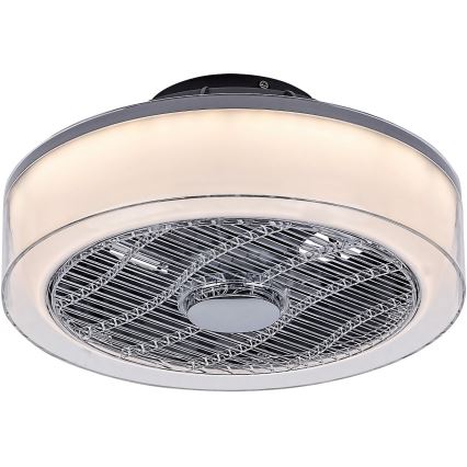 Rabalux - LED Stmívatelné stropní svítidlo s ventilátorem LED/30W/230V 3000-6000K + dálkové ovládání 