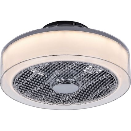 Rabalux - LED Stmívatelné stropní svítidlo s ventilátorem LED/30W/230V 3000-6000K + dálkové ovládání 