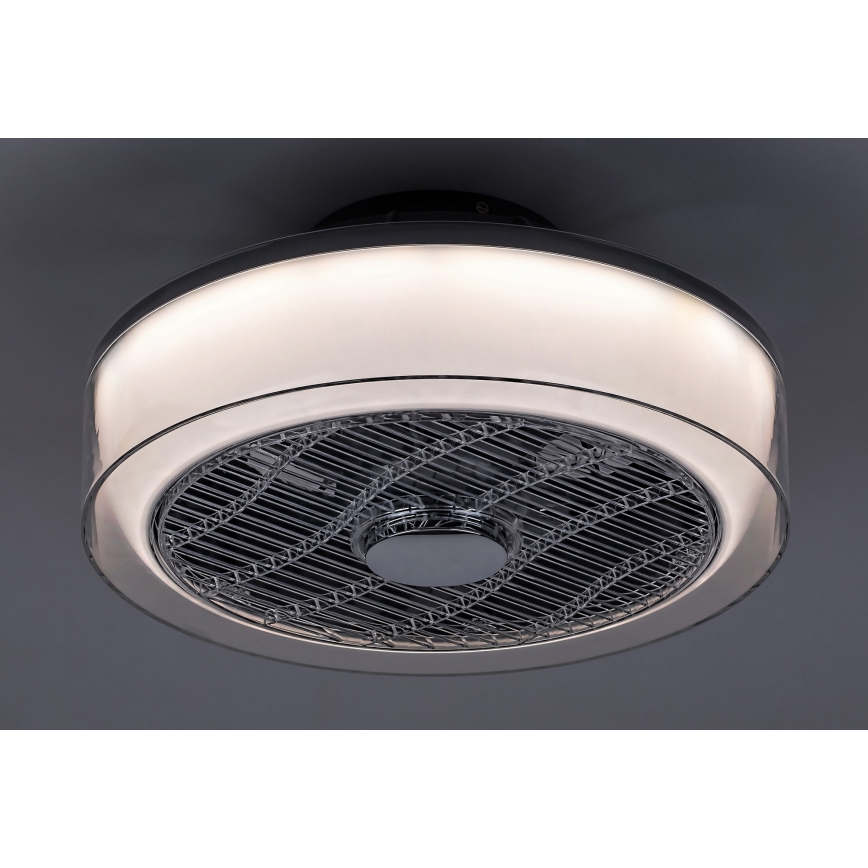 Rabalux - LED Stmívatelné stropní svítidlo s ventilátorem LED/30W/230V 3000-6000K + dálkové ovládání 