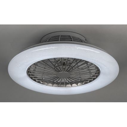 Rabalux - LED Stmívatelné stropní svítidlo s ventilátorem LED/30W/230V 3000-6500K + dálkové ovládání