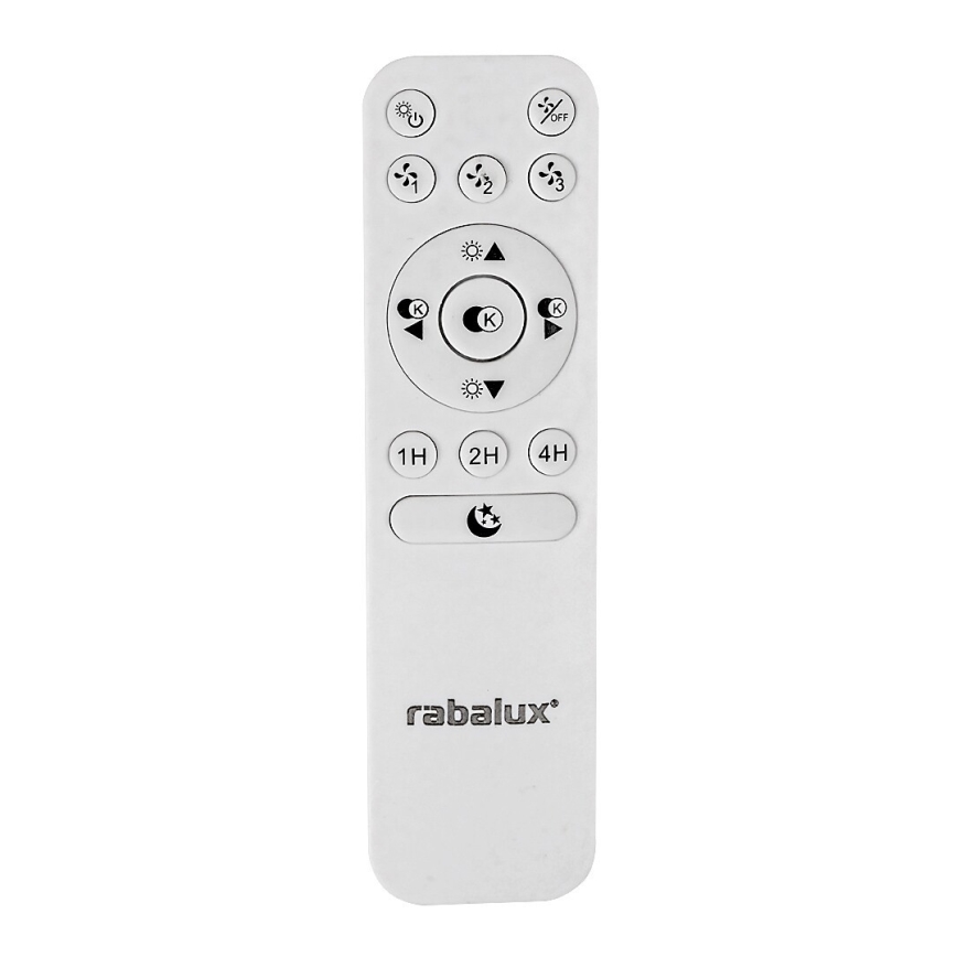 Rabalux - LED Stmívatelné stropní svítidlo s ventilátorem LED/30W/230V 3000-6500K + dálkové ovládání