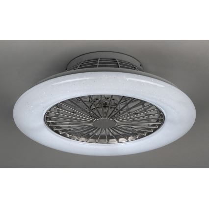 Rabalux - LED Stmívatelné stropní svítidlo s ventilátorem LED/30W/230V 3000-6500K + dálkové ovládání