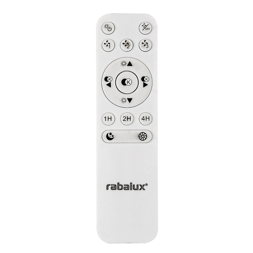 Rabalux - LED Stmívatelné stropní svítidlo s ventilátorem LED/40W/230V 3000-6500K + dálkové ovládání