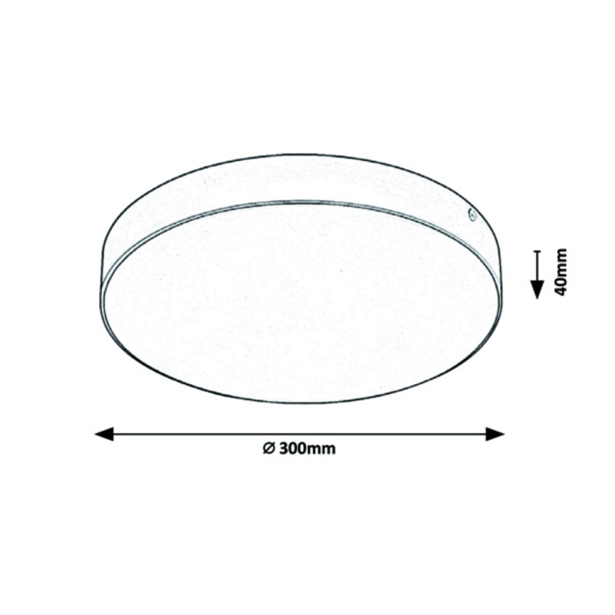 Rabalux - LED Stropní svítidlo LED/24W/230V 2800-6000K IP44 bílá
