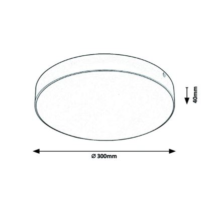 Rabalux - LED Stropní svítidlo LED/24W/230V 3000-6000K IP44 bílá