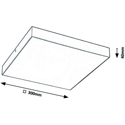 Rabalux - LED Stropní svítidlo LED/24W/230V 3000-6000K IP44 černá