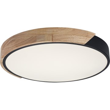 Rabalux - LED Stropní svítidlo LED/24W/230V 4000K černá/dub pr. 41 cm