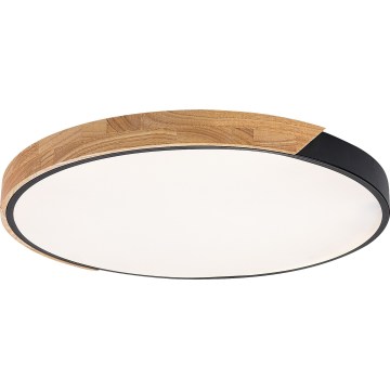 Rabalux - LED Stropní svítidlo LED/42W/230V 3000/4000/6500K černá/dub pr. 41 cm