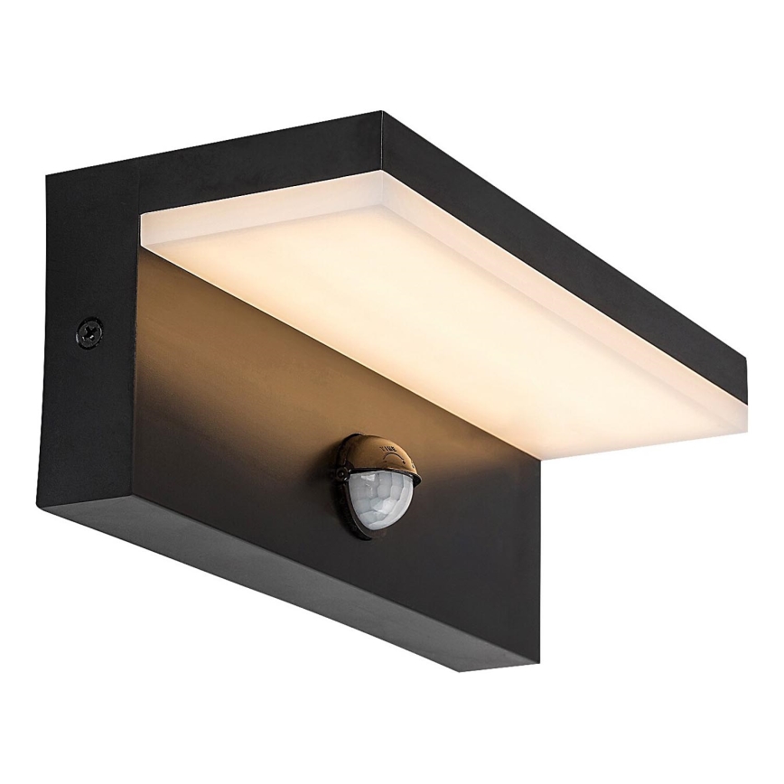 Rabalux - LED Venkovní nástěnné svítidlo se senzorem LED/9W/230V 2700/4000/6500K IP54 černá