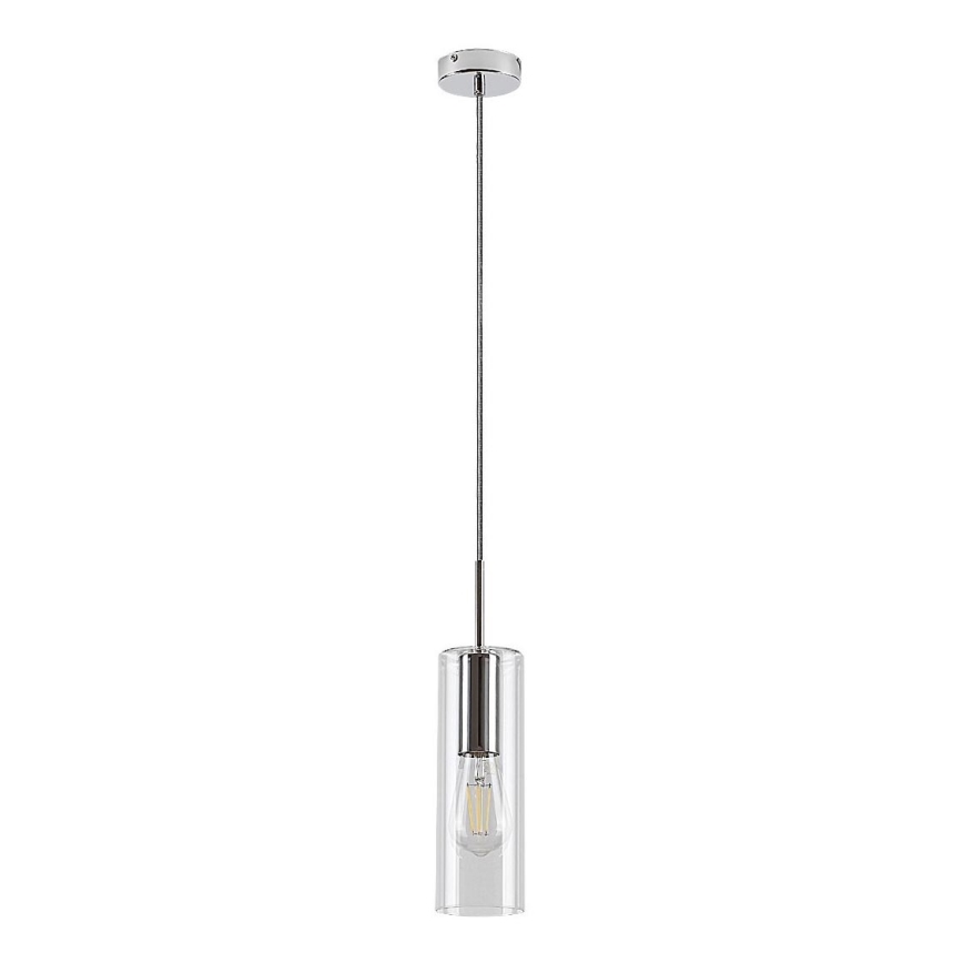Rabalux - Lustr na lanku 1xE27/40W/230V čirá/lesklý chrom