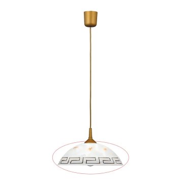 Rabalux - Náhradní sklo k lustru E27 pr. 30 cm