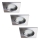 Rabalux - SADA 3xLED Koupelnové podhledové svítidlo 1xGU10/3W/230V IP44