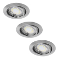 Rabalux - SADA 3xLED Podhledové svítidlo 1xGU10/3W/230V IP40