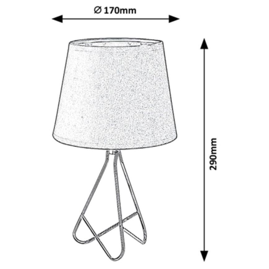 Rabalux - Stolní lampa 1xE14/40W/230V černá/zlatá