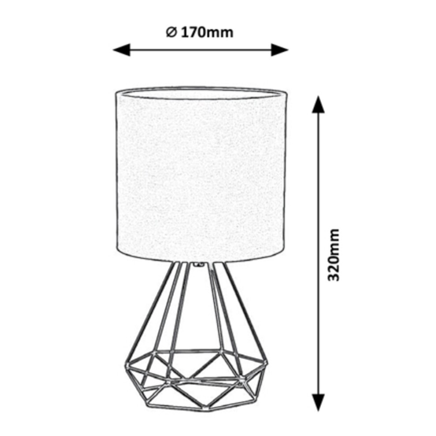 Rabalux - Stolní lampa 1xE14/40W/230V hnědá