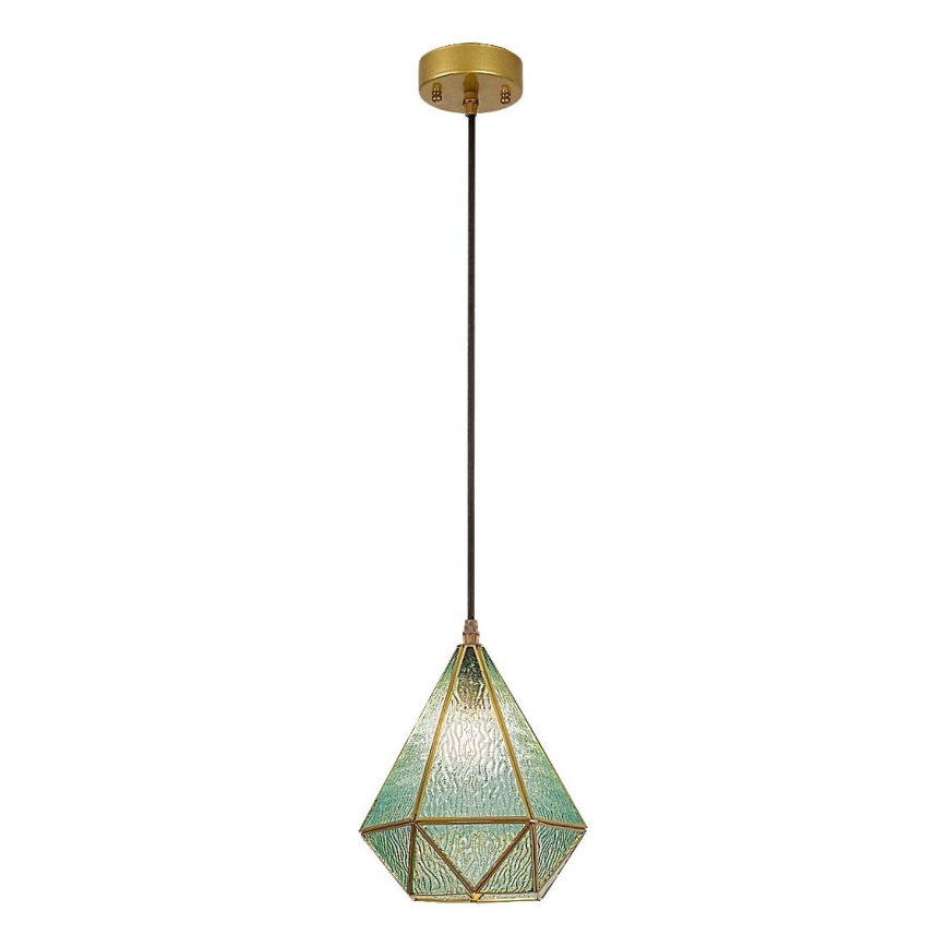 Rabalux - Tiffany vitrážový lustr na lanku 1xE14/40W/230V modrá/zlatá