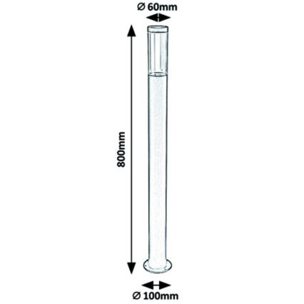 Rabalux - Venkovní lampa 1xGU10/7W/230V IP44 80 cm