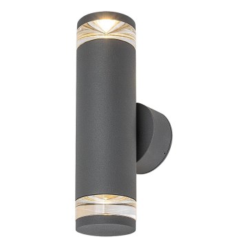 Rabalux - Venkovní nástěnné svítidlo 2xGU10/10W/230V IP54 antracit