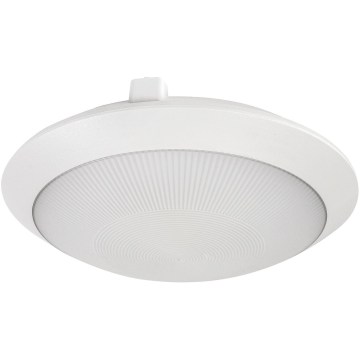 Rabalux - Venkovní stropní svítidlo se senzorem pohybu 1xE27/9W/230V IP65 pr. 30 cm bílá