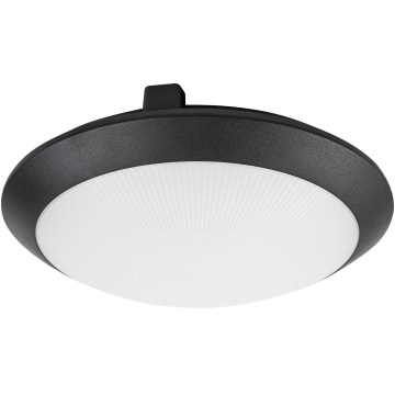 Rabalux - Venkovní stropní svítidlo se senzorem pohybu 1xE27/9W/230V IP65 pr. 30 cm černá