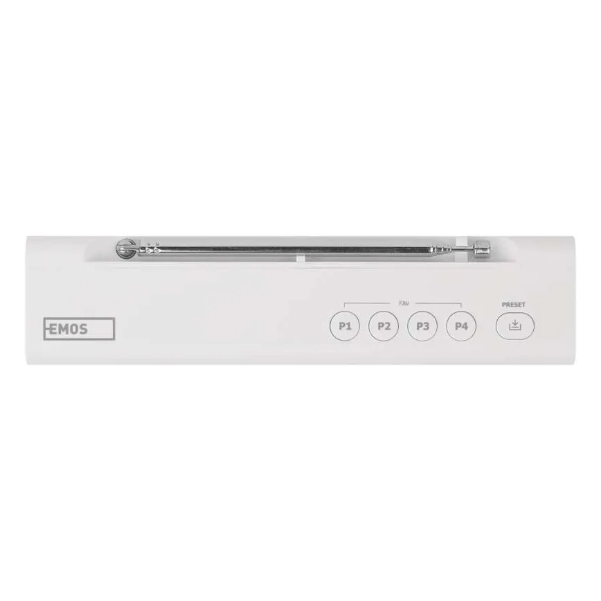 Rádio DAB DAB+ FM 3W/5V/4xAA bílá