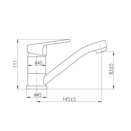 RAV Slezák CO115.0 - Umyvadlová baterie COLORADO 11,1 cm lesklý chrom