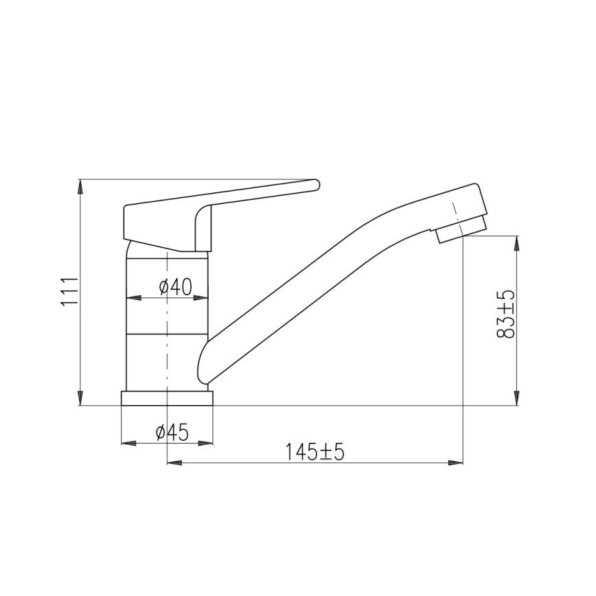 RAV Slezák CO115.0 - Umyvadlová baterie COLORADO 11,1 cm lesklý chrom