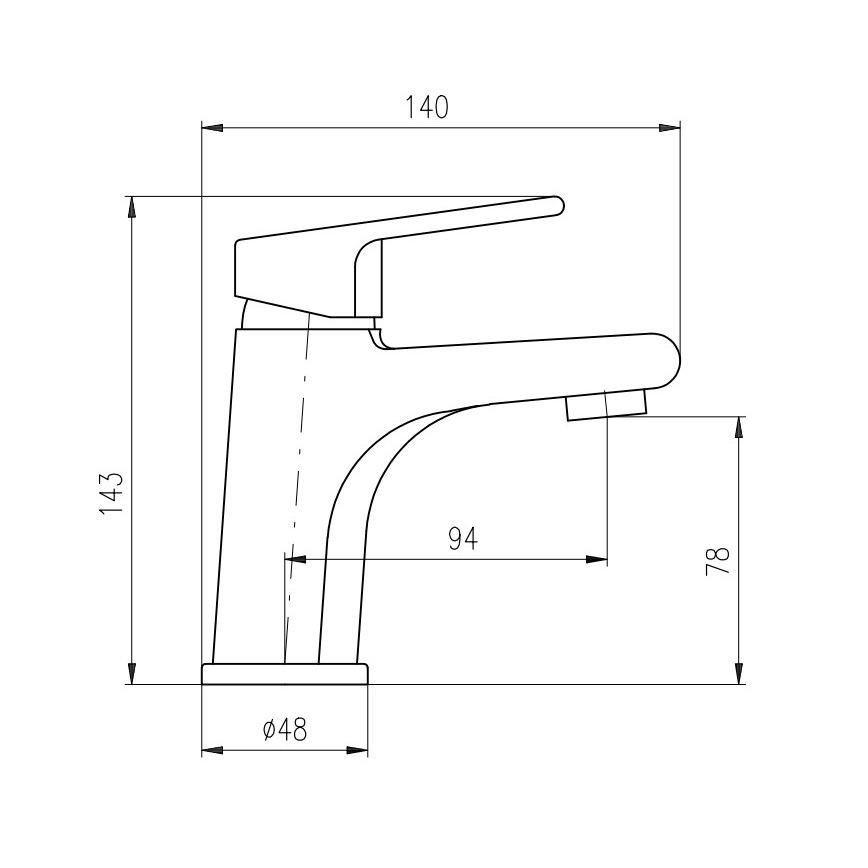 RAV Slezák CO126.0Z - Umyvadlová baterie COLORADO 14,3 cm lesklá zlatá