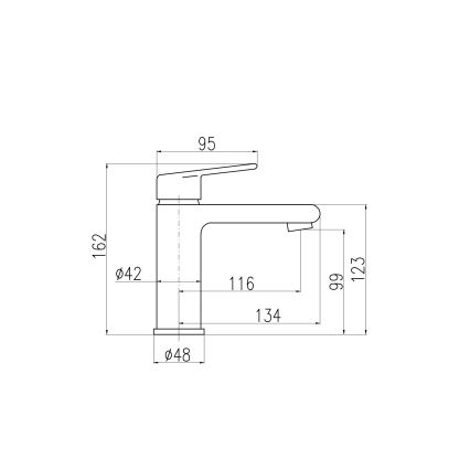 RAV Slezák CO128.0 - Umyvadlová baterie COLORADO 16,2 cm lesklý chrom