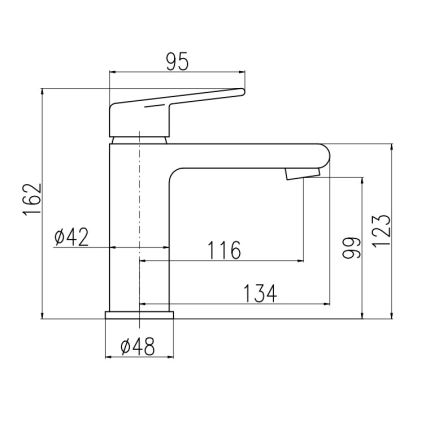 RAV Slezák CO128.0Z - Umyvadlová baterie COLORADO 16,2 cm lesklá zlatá