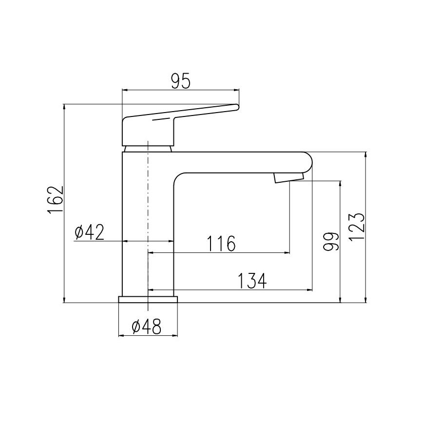 RAV Slezák CO128.0Z - Umyvadlová baterie COLORADO 16,2 cm lesklá zlatá