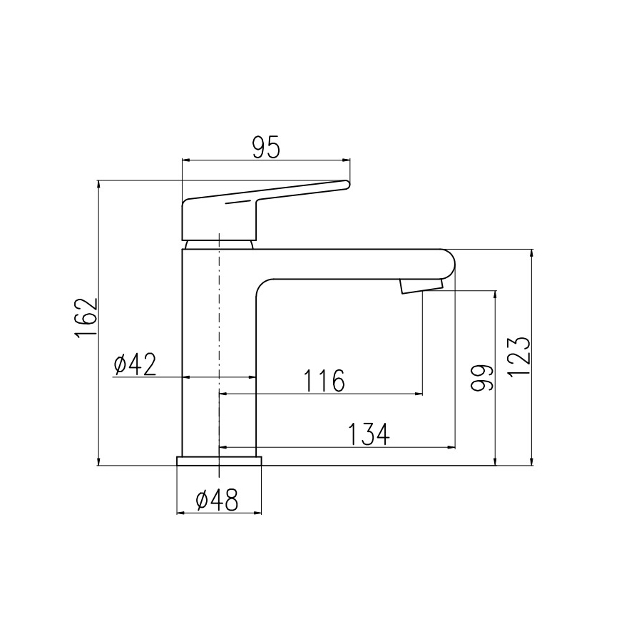 RAV Slezák CO129.0 - Umyvadlová baterie + výpusť COLORADO 16,2 cm lesklý chrom