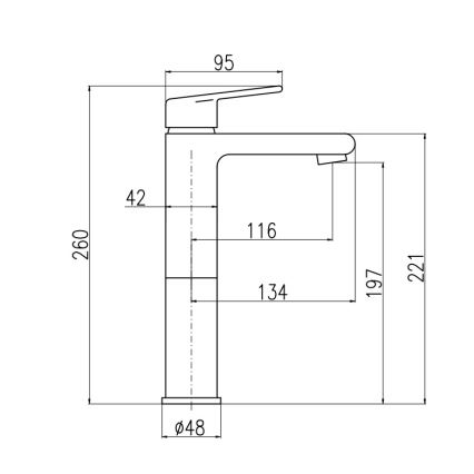 RAV Slezák CO130.0CMATZ - Umyvadlová baterie COLORADO 26 cm černá/zlatá