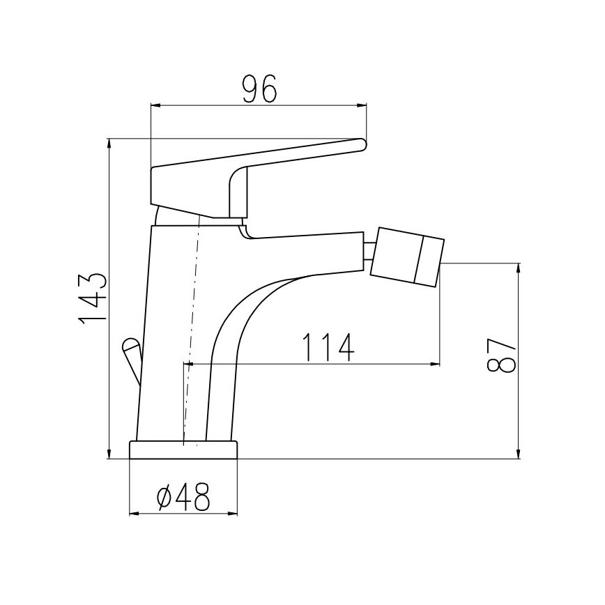 RAV Slezák CO145.0KZ - Bidetová baterie + výpusť COLORADO 14,3 cm lesklá zlatá