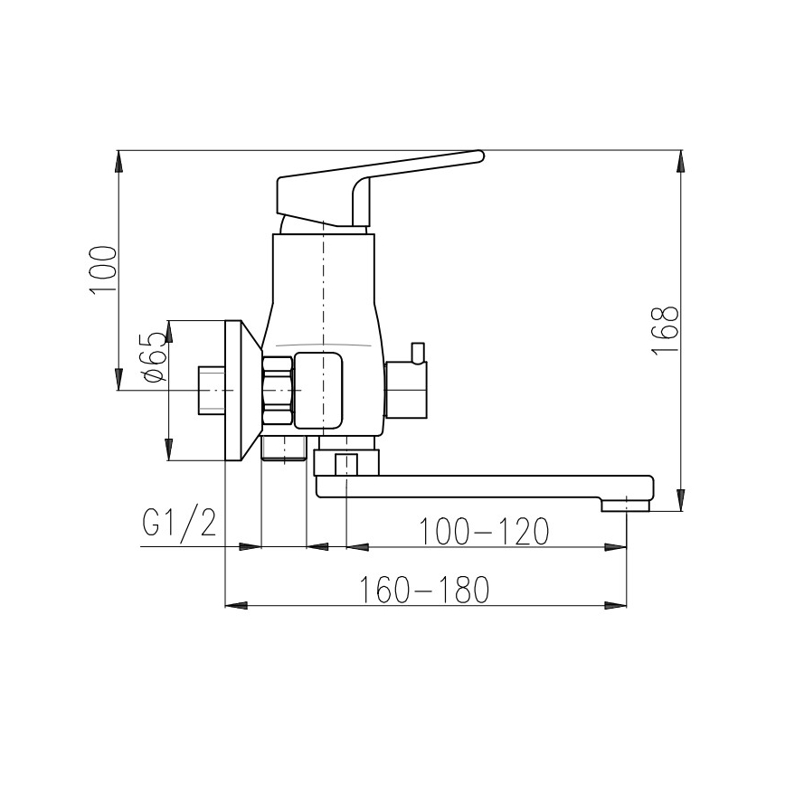 RAV Slezák CO151.5 - Vanová baterie COLORADO lesklý chrom