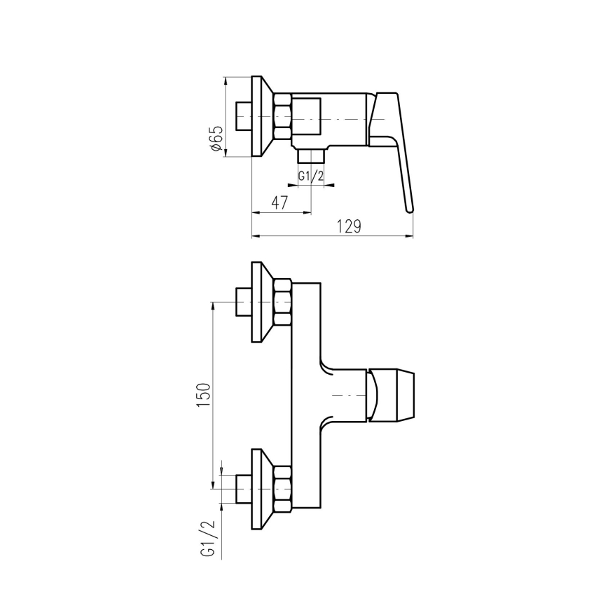 RAV Slezák CO181.5 - Sprchová baterie COLORADO lesklý chrom