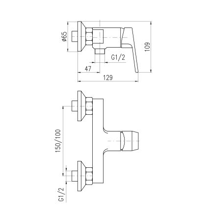RAV Slezák CO181.5Z - Sprchová baterie COLORADO lesklá zlatá