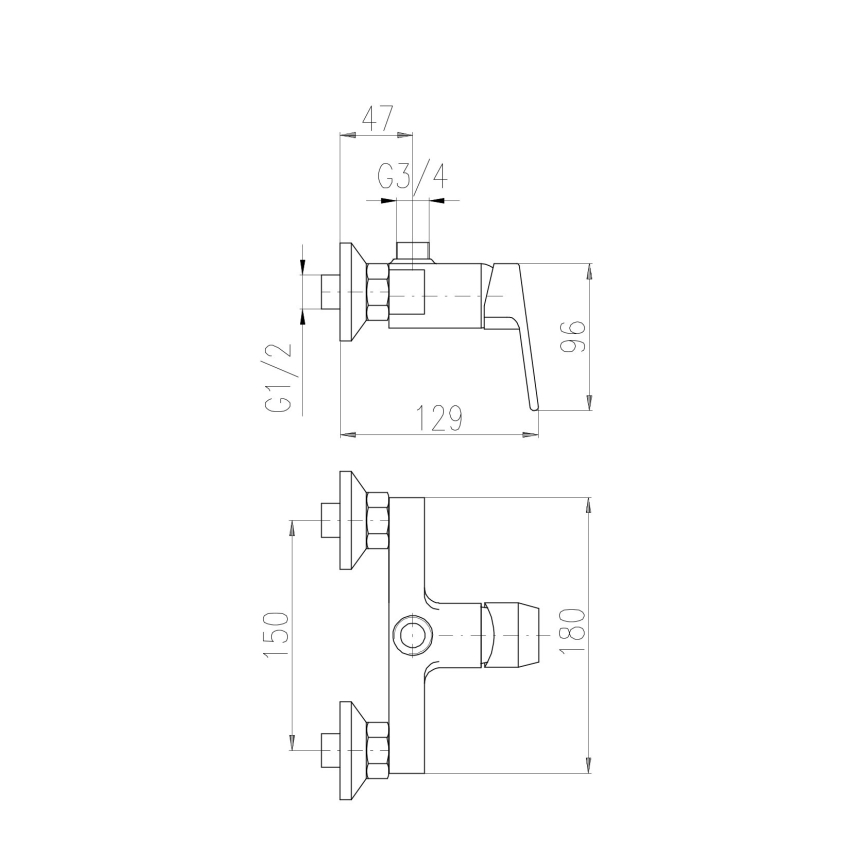 RAV Slezák CO182.5Z - Sprchová baterie COLORADO lesklá zlatá