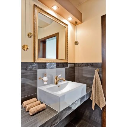 RAV Slezák L526.0SM - Umyvadlová baterie LABE RETRO 15,3 cm stará mosaz