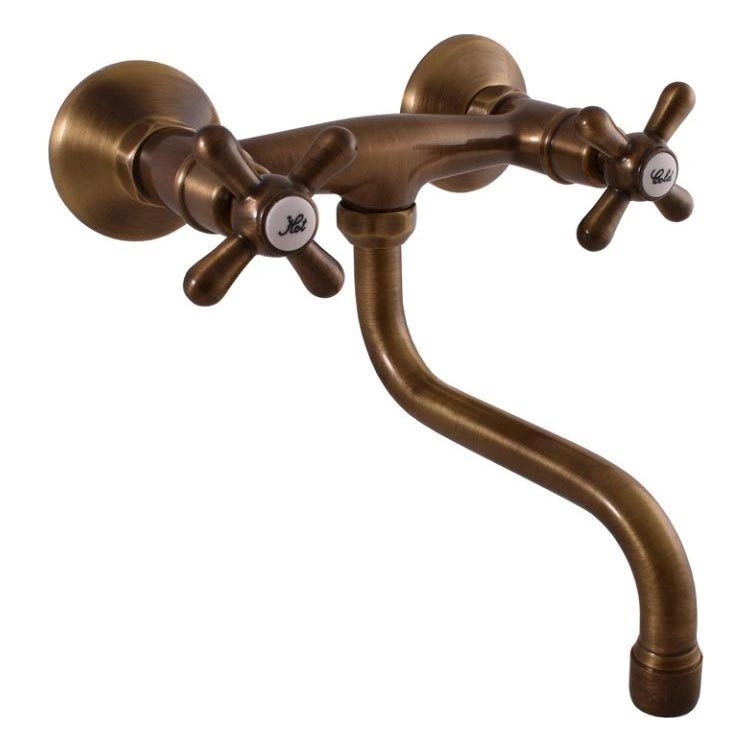 RAV Slezák MK101.5/21SM - Umyvadlová/dřezová baterie MORAVA RETRO stará mosaz