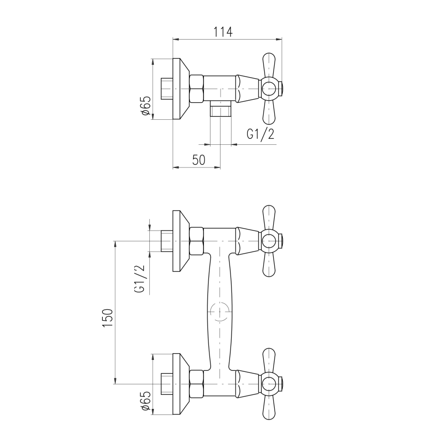 RAV Slezák MK180.5 - Sprchová baterie MORAVA lesklý chrom