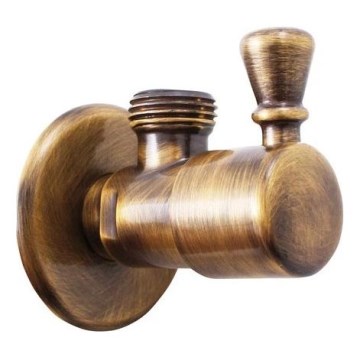 RAV Slezák RV0112SM - Rohový ventil RETRO stará mosaz