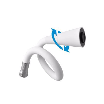 RAV Slezák SA006.0/13CB - Dřezová baterie s flexibilním ramínkem SAZAVA 35,6 cm bílá/lesklý chrom