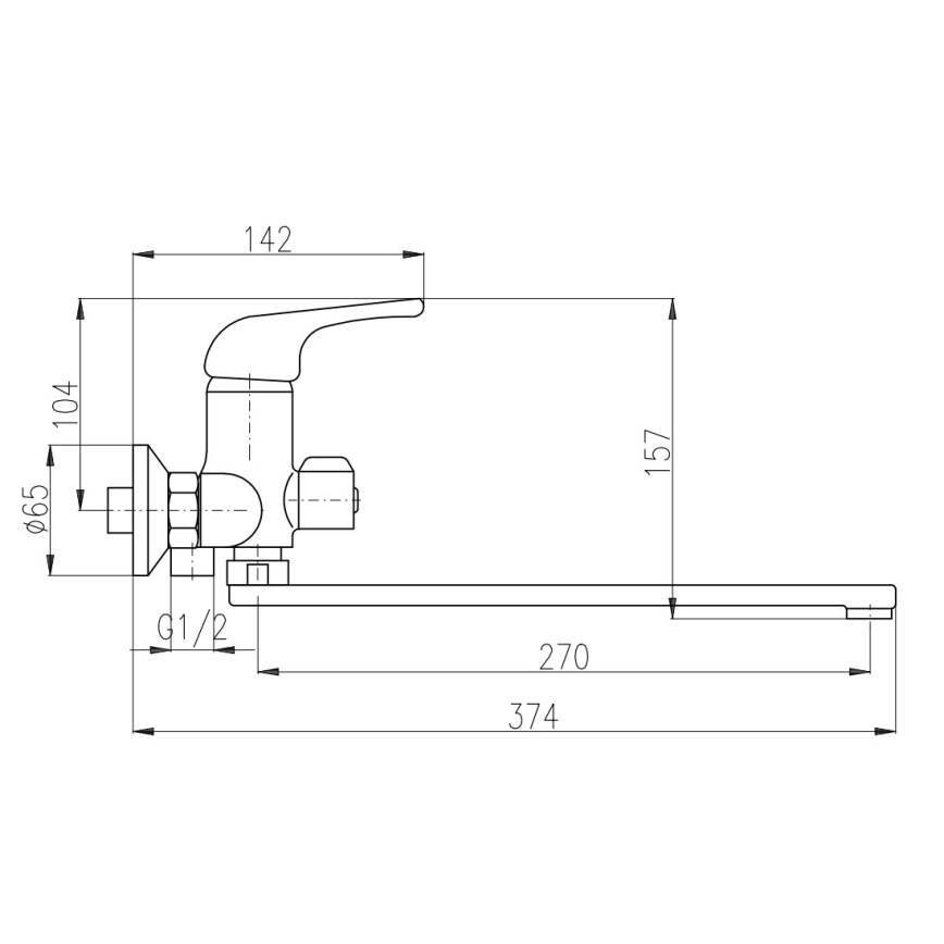 RAV Slezák SA053.5 - Vanová baterie SAZAVA lesklý chrom