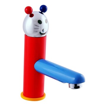 RAV Slezák SE326.0 - Umyvadlová baterie JUNIOR 18,2 cm červená/modrá