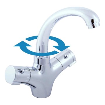 RAV Slezák TRM26.0 - Termostatická umyvadlová baterie TERMO 23,5 cm lesklý chrom