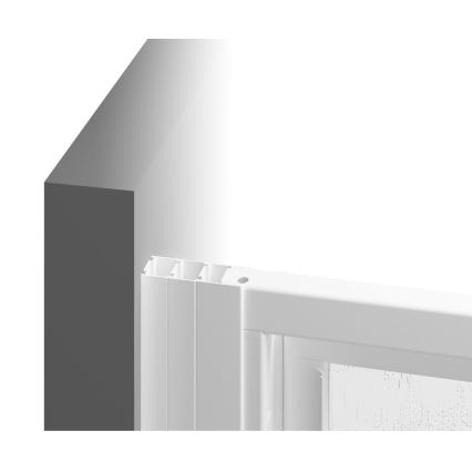 Ravak 3114O10211 - Sprchový kout čtyřdílný čtvrtkruhový SUPERNOVA 80x80 cm bílá