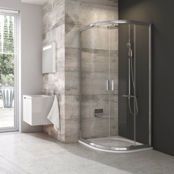 Ravak 3B240C00Z1-Sprchový kout čtyřdílný čtvrtkruhový BLIX 80x80 cm lesklý chrom