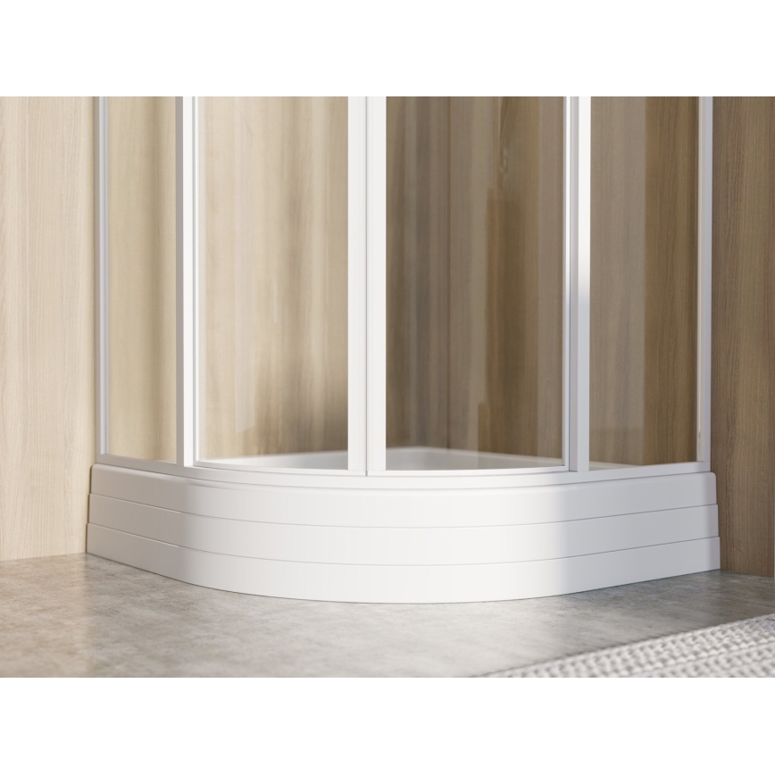 Ravak A204001120 - Sprchová vanička čtvrtkruhová RONDA 80x80 cm bílá