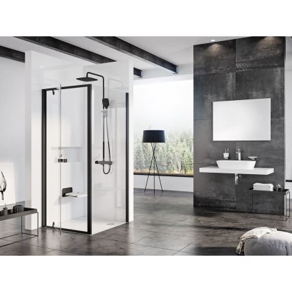 Ravak B8F0000060 - Sklopné sprchové sedátko OVO černá